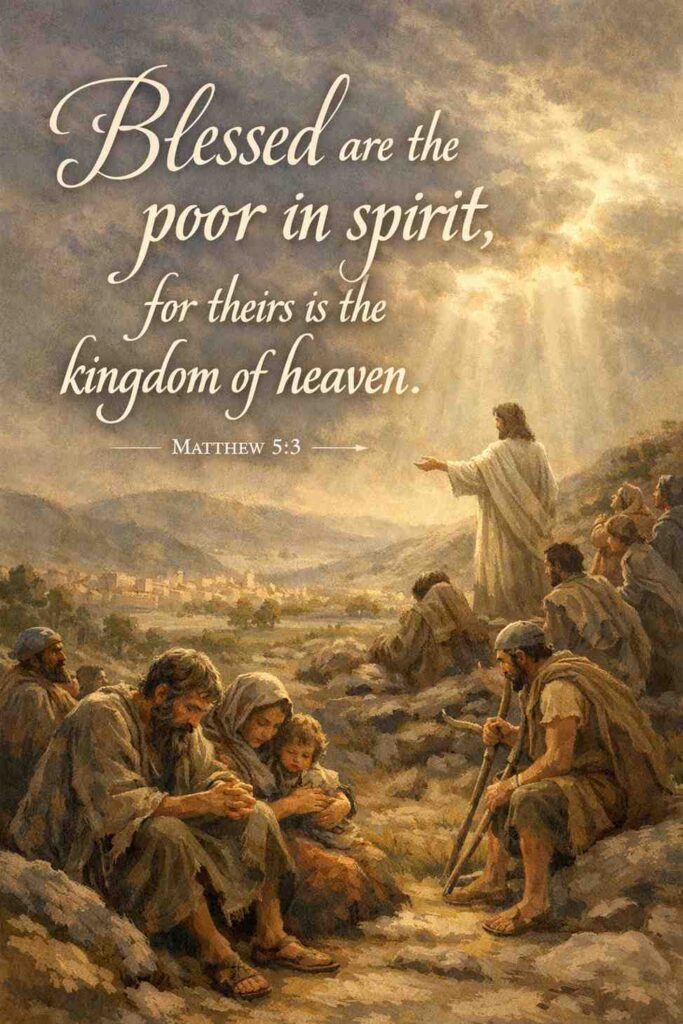 blessed are the poor in spirit
