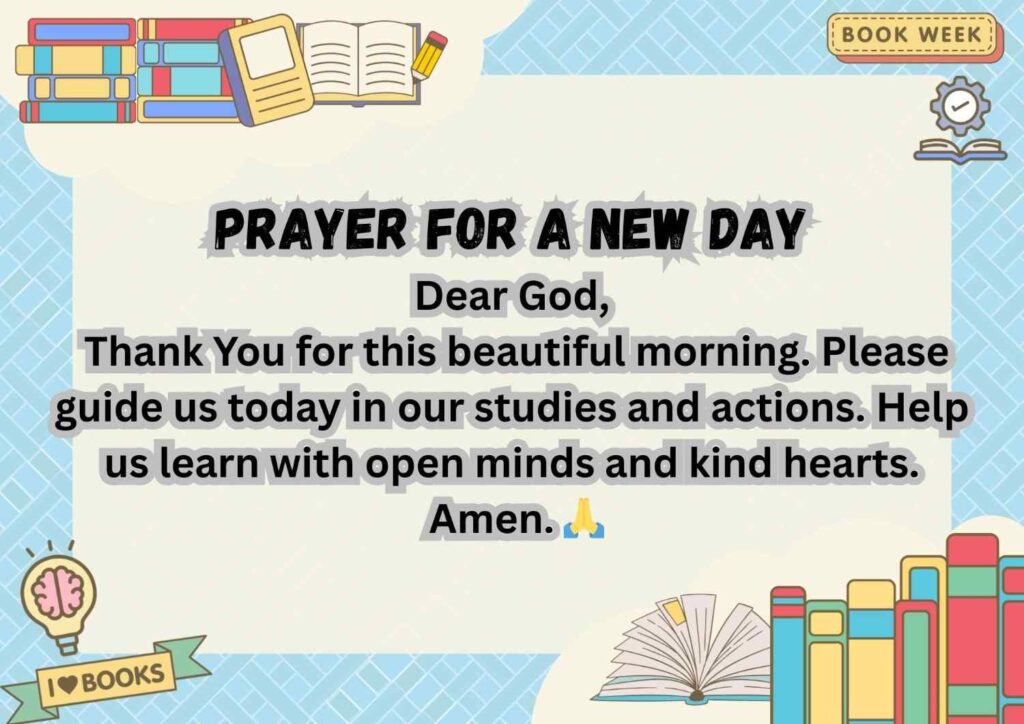 English Prayer for School Assembly