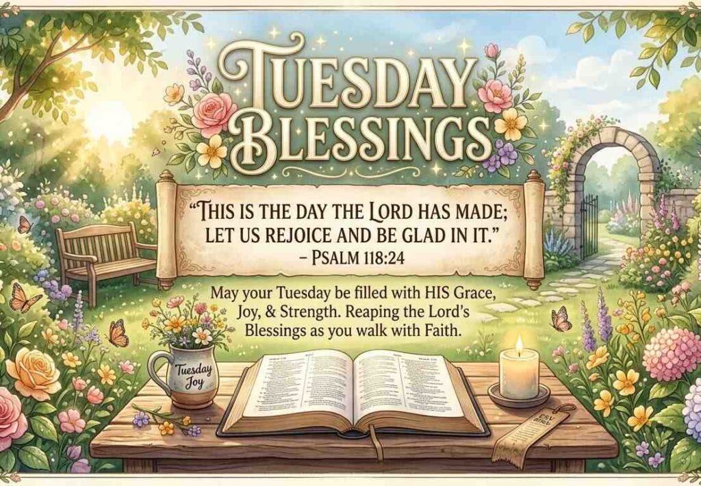 Good morning, Tuesday. Blessings with Bible Verses