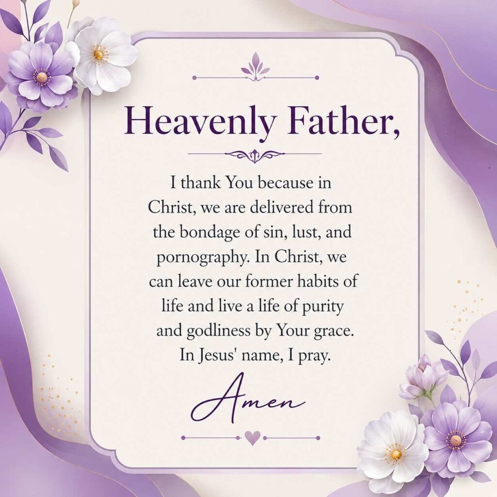 Pornography Prayer Points With Scriptures