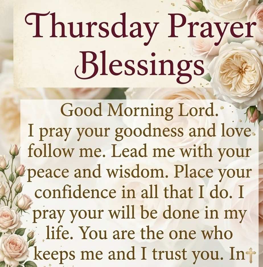 Thursday Morning Blessings and Prayers