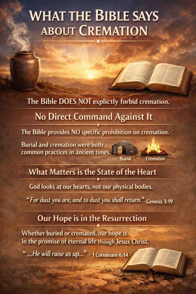 What the Bible says about cremation