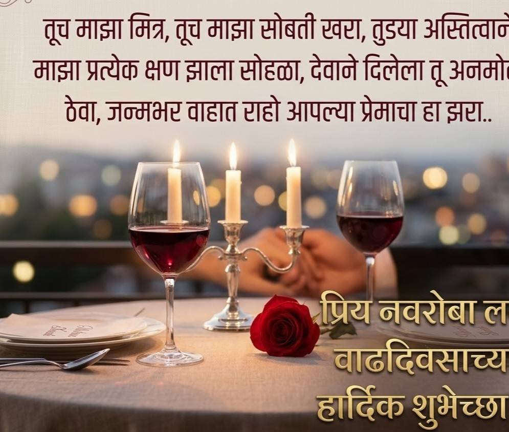 Anniversary Wishes for Husband in Marathi