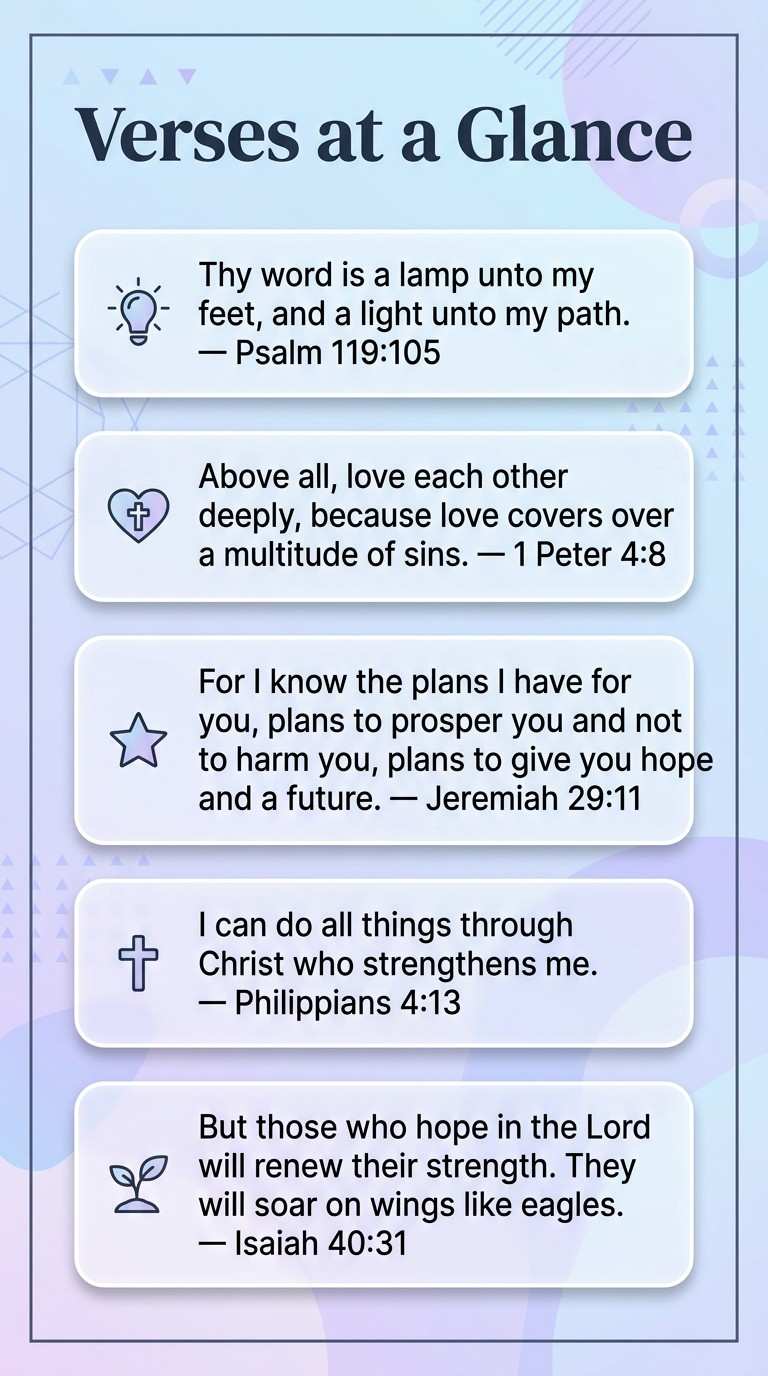 Verses at a Glance