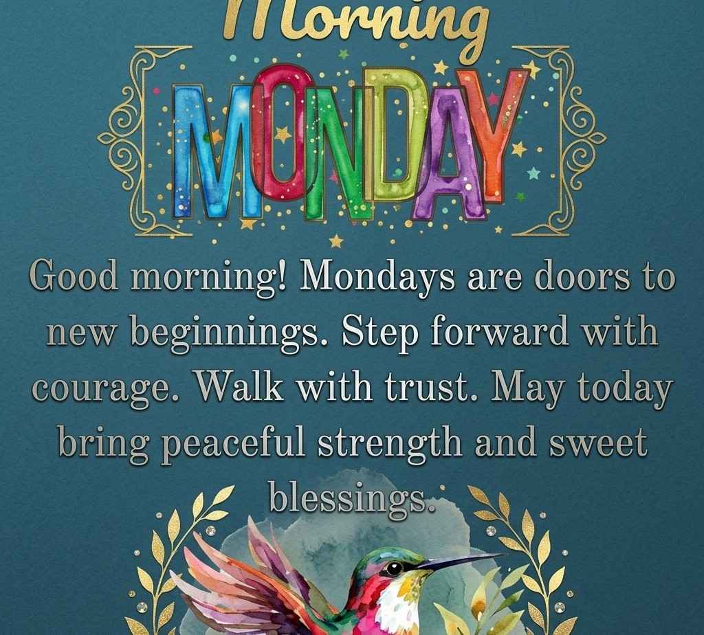 positive Monday morning messages