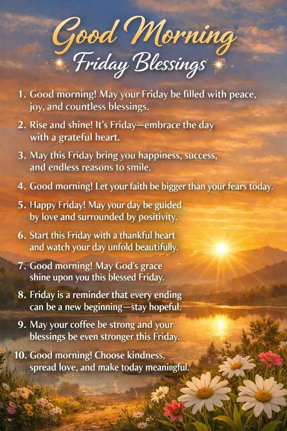 Good Morning Friday Blessings Quotes