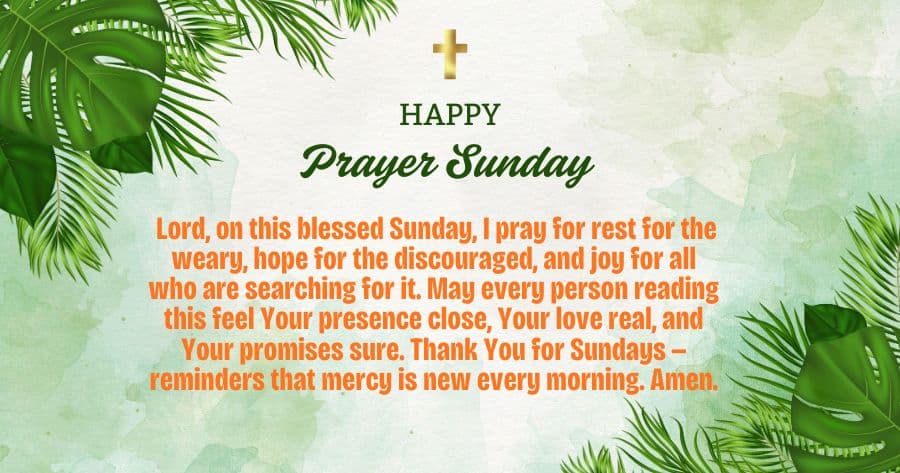 Sunday Blessings and Prayers