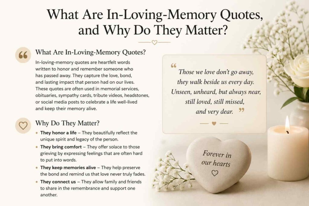 In Loving Memory Quotes