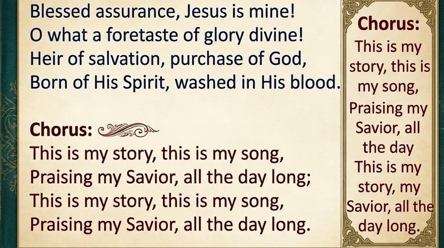 Lirik Lagu Blessed Assurance