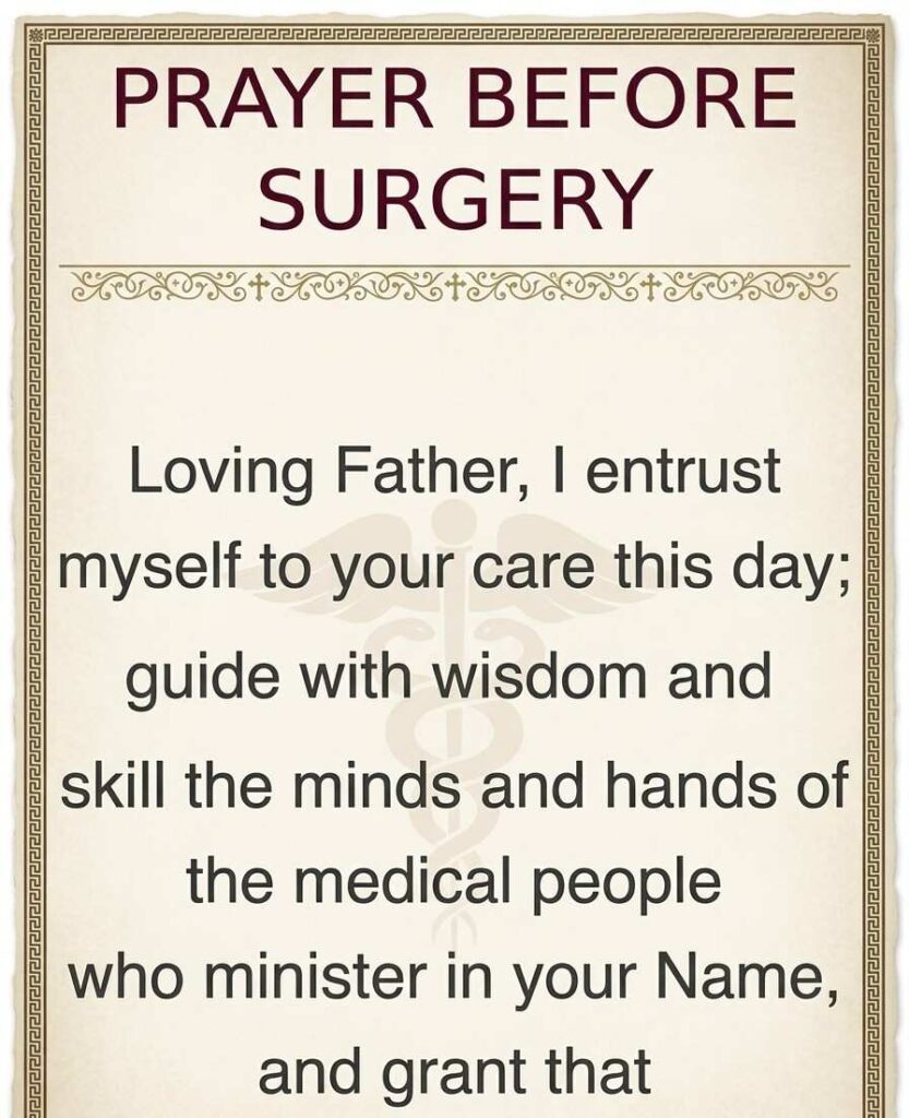 Prayer for Surgery