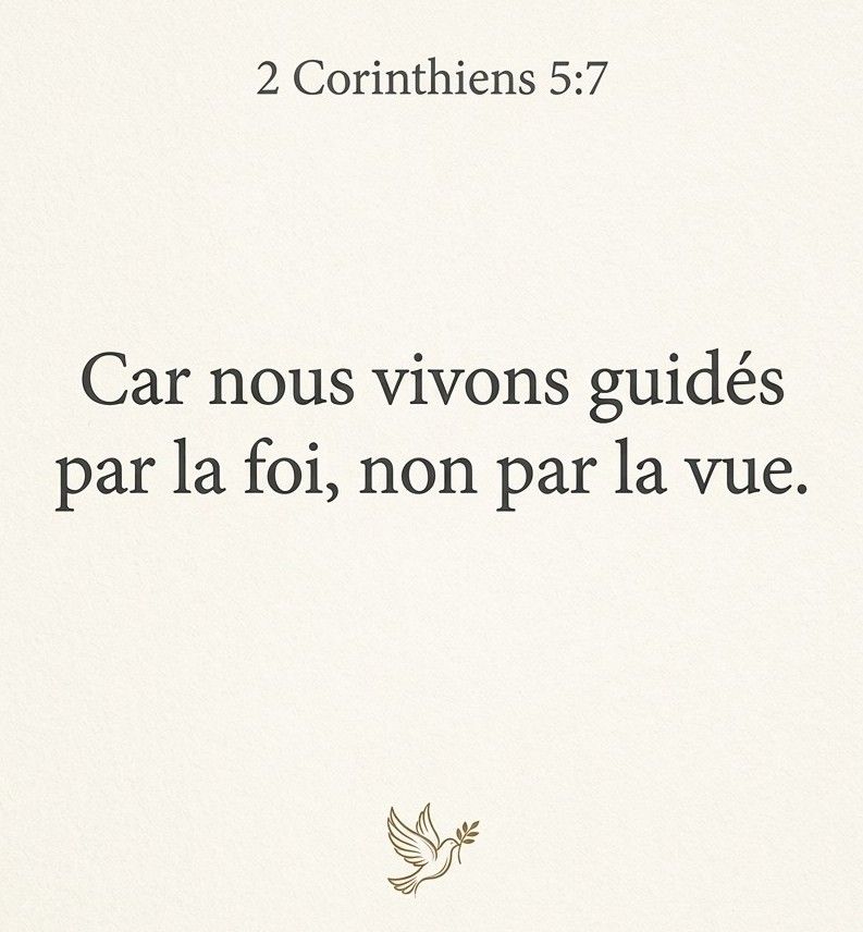 verset biblique sur la foi
