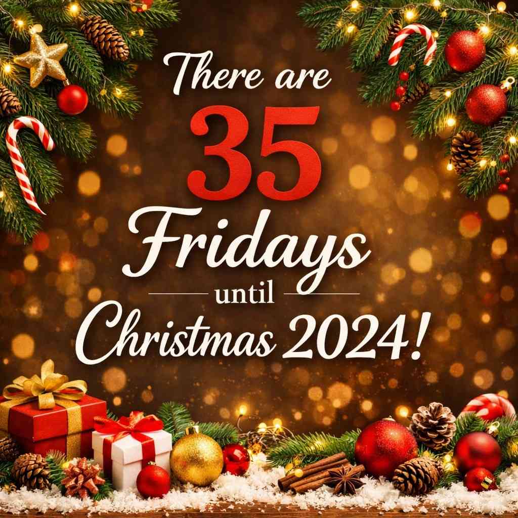 How many Fridays till Christmas 2024?