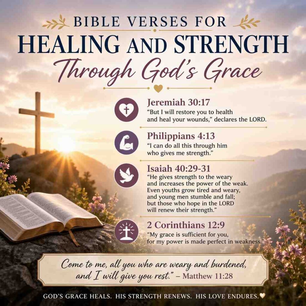bible verses for healing and strength