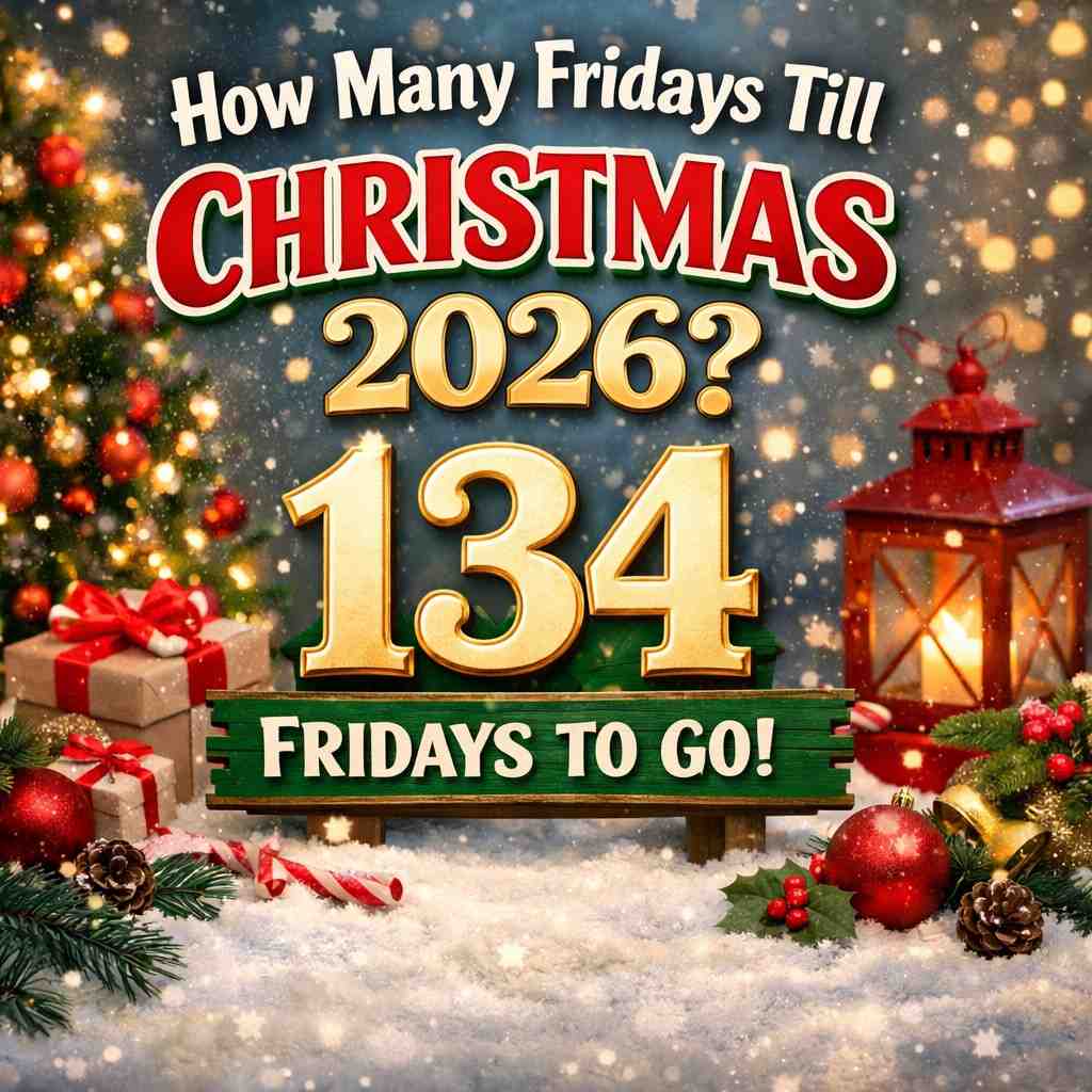 How many Fridays till Christmas 2026