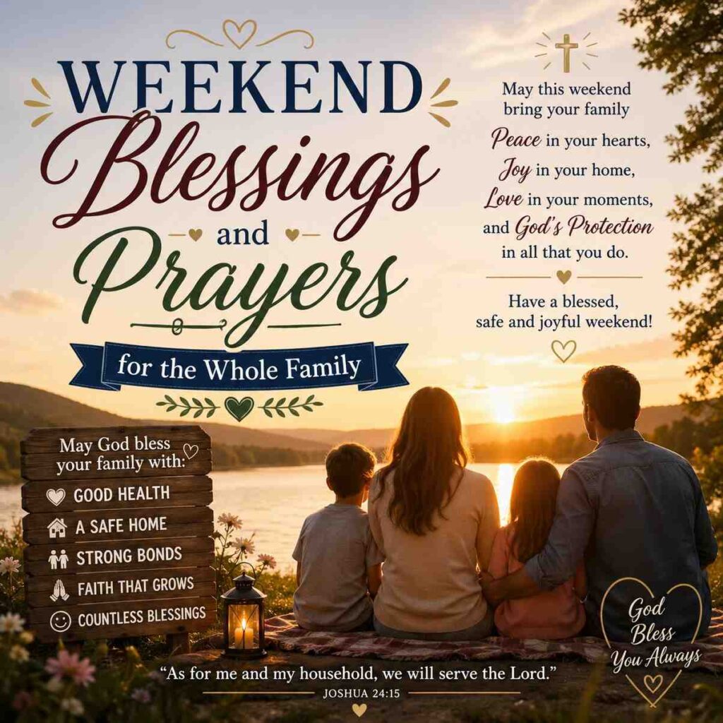 weekend blessings and prayers.