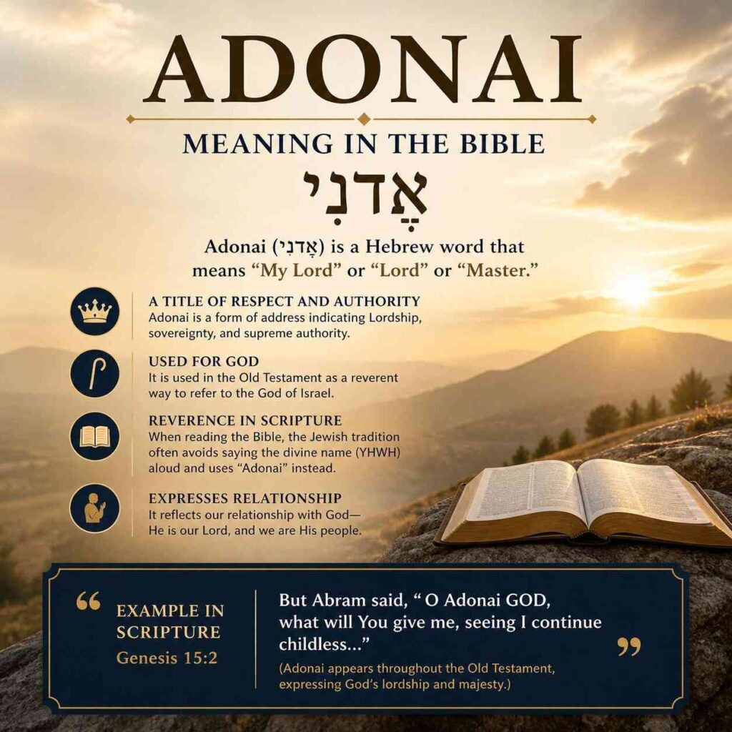 Adonai Meaning in Bible