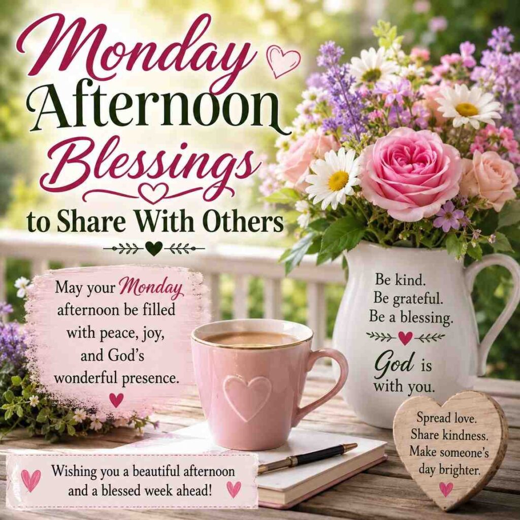 Christians Share Monday Afternoon Blessings