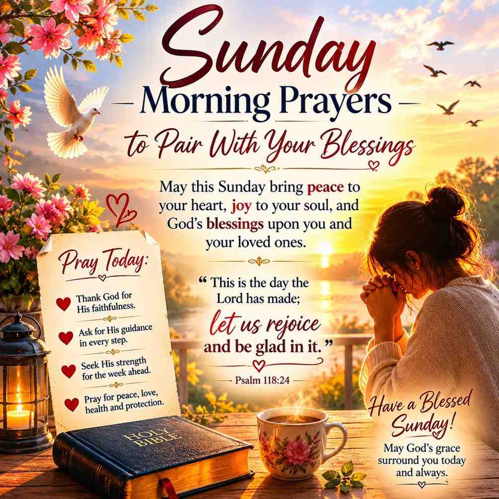 Sunday Morning Prayers to Pair With Your Blessings