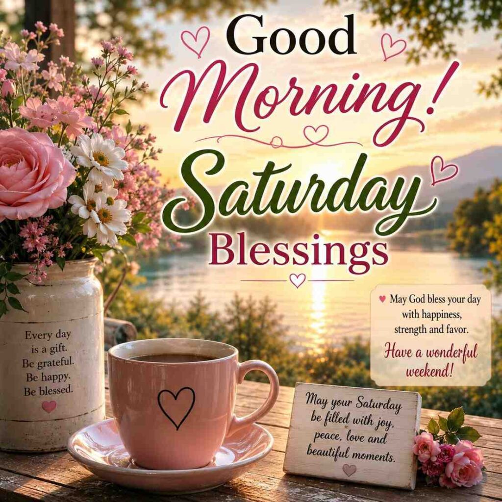 Beautiful Good Morning Saturday Blessings