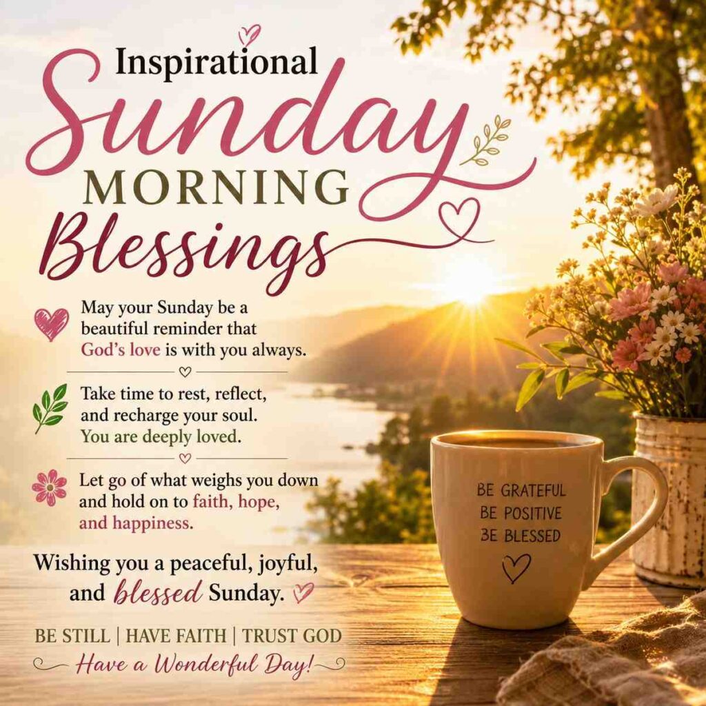 Inspirational Sunday Morning Blessings
