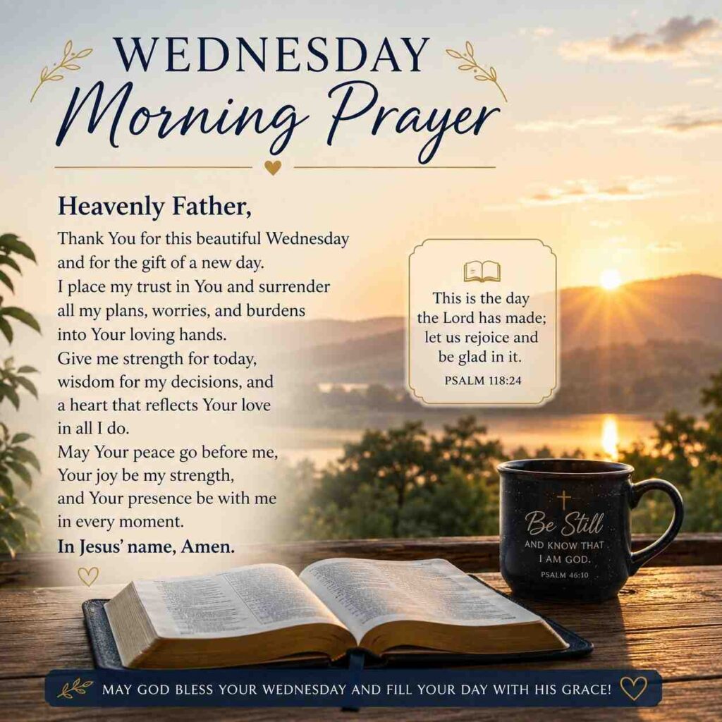 Wednesday Morning Prayer for Christians