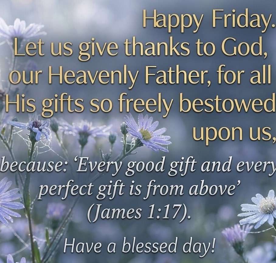 Bible Verses About Friday's Blessings