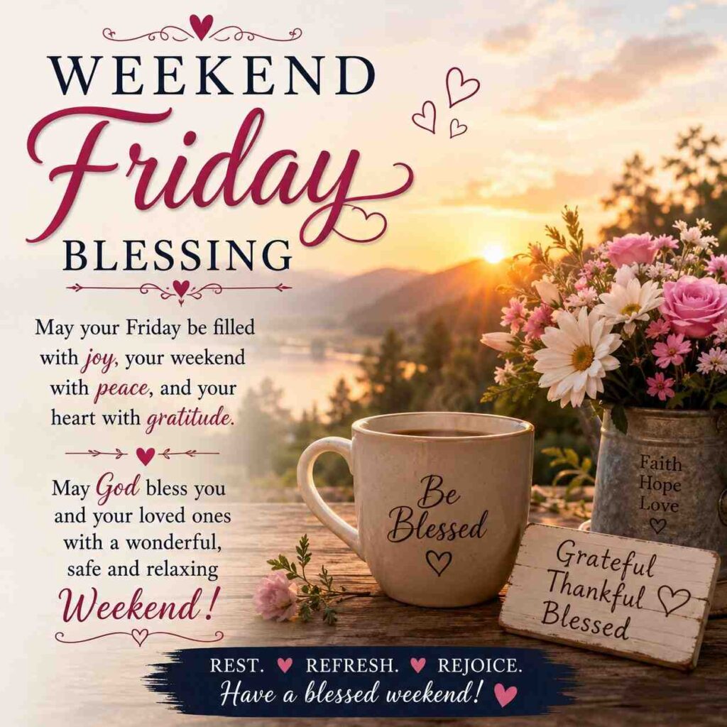 Bible Verses About Weekend Friday Blessings