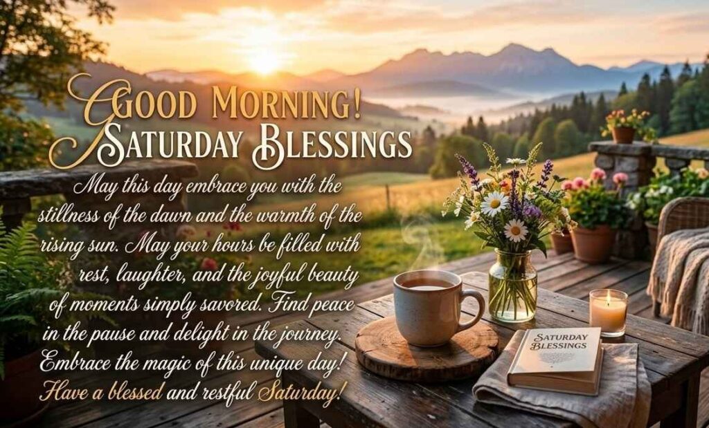 Good Morning, Saturday Blessing Quotes