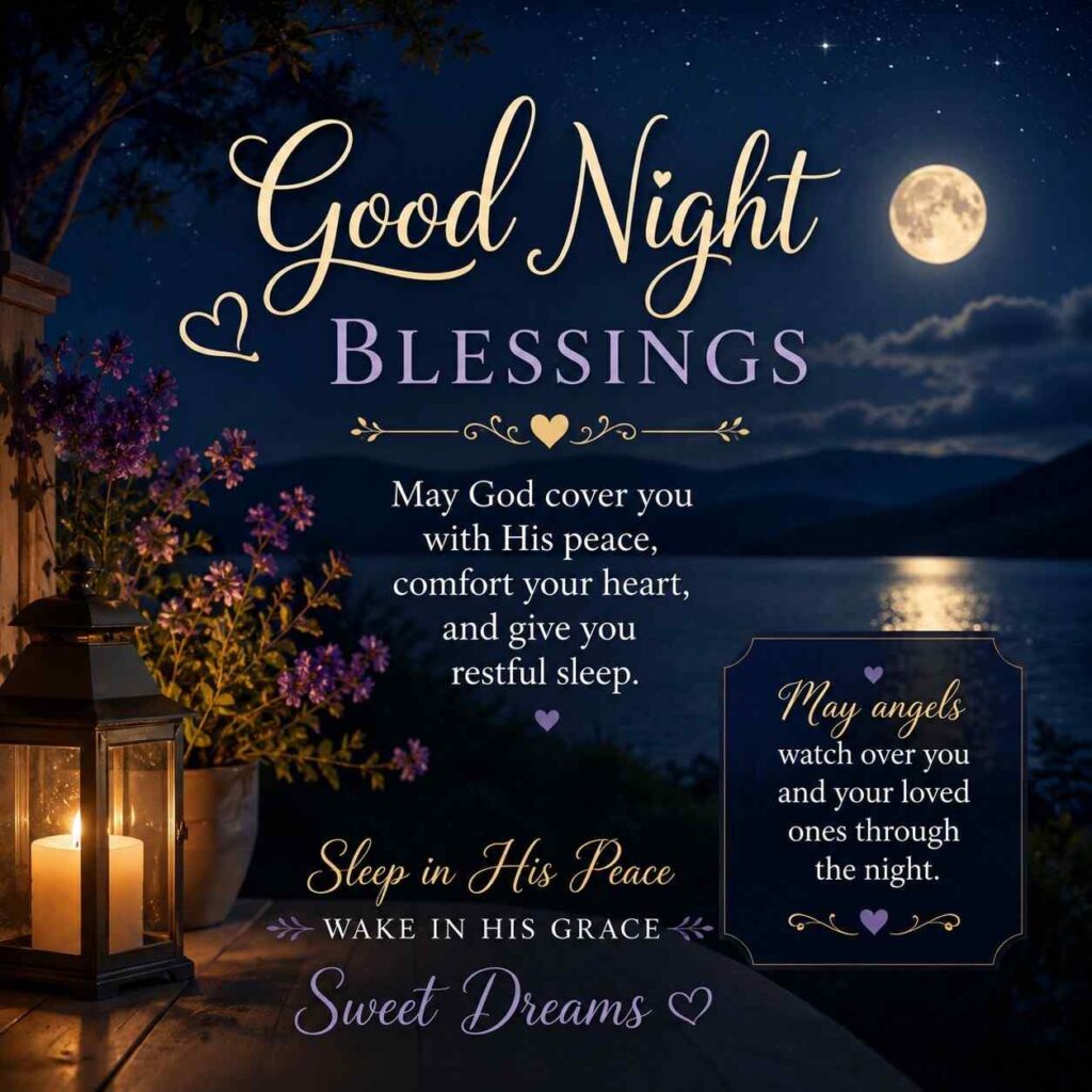 good night blessings prayers images gif