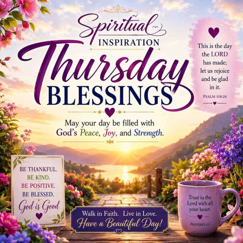 Spiritual inspiration on Thursday