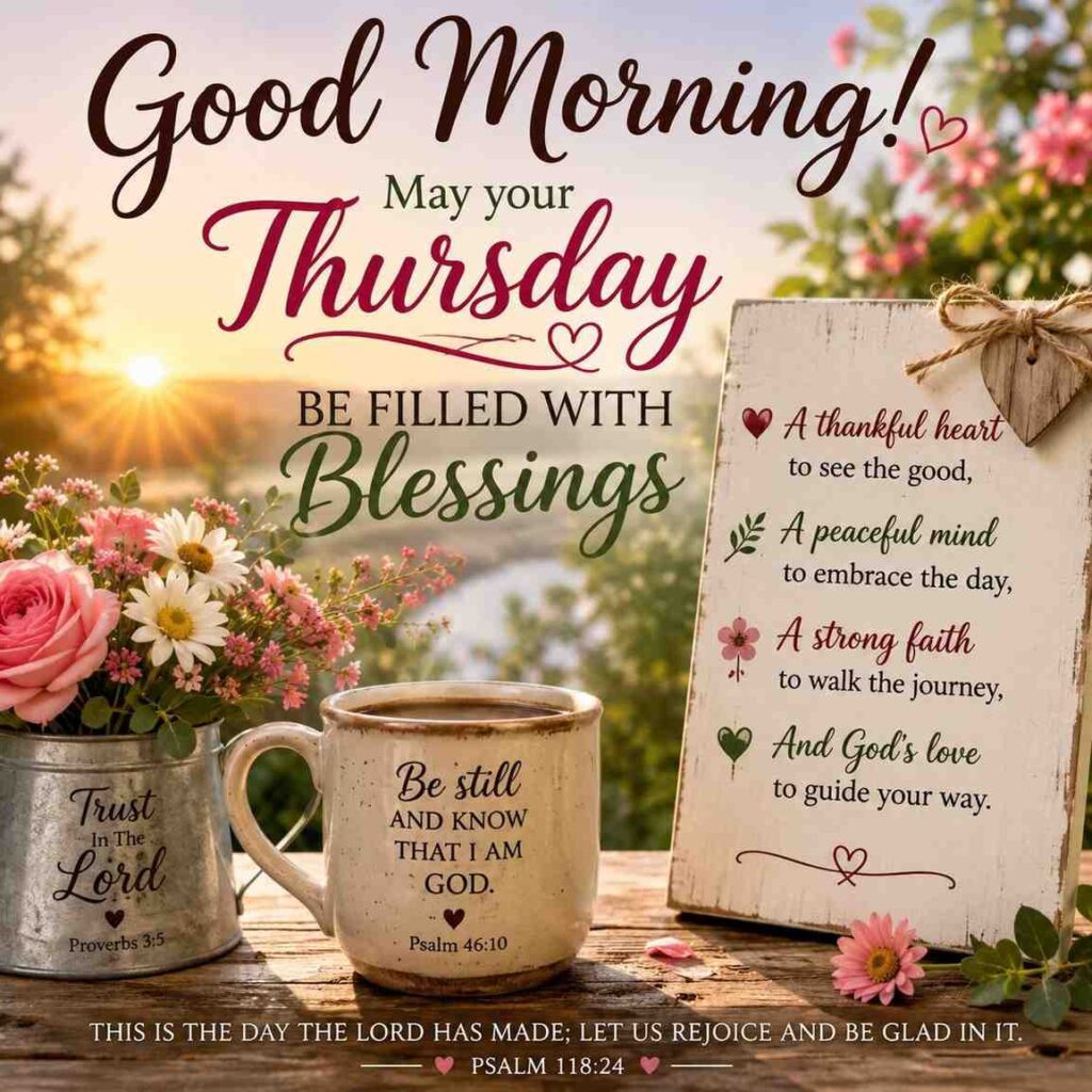 Good morning Thursday blessings sunrise image