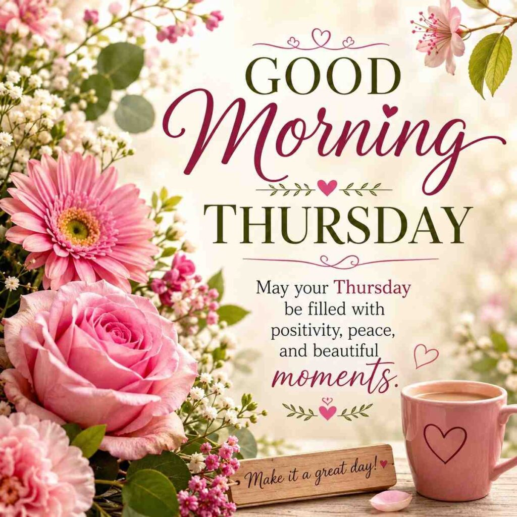 Good morning. Thursday blessings