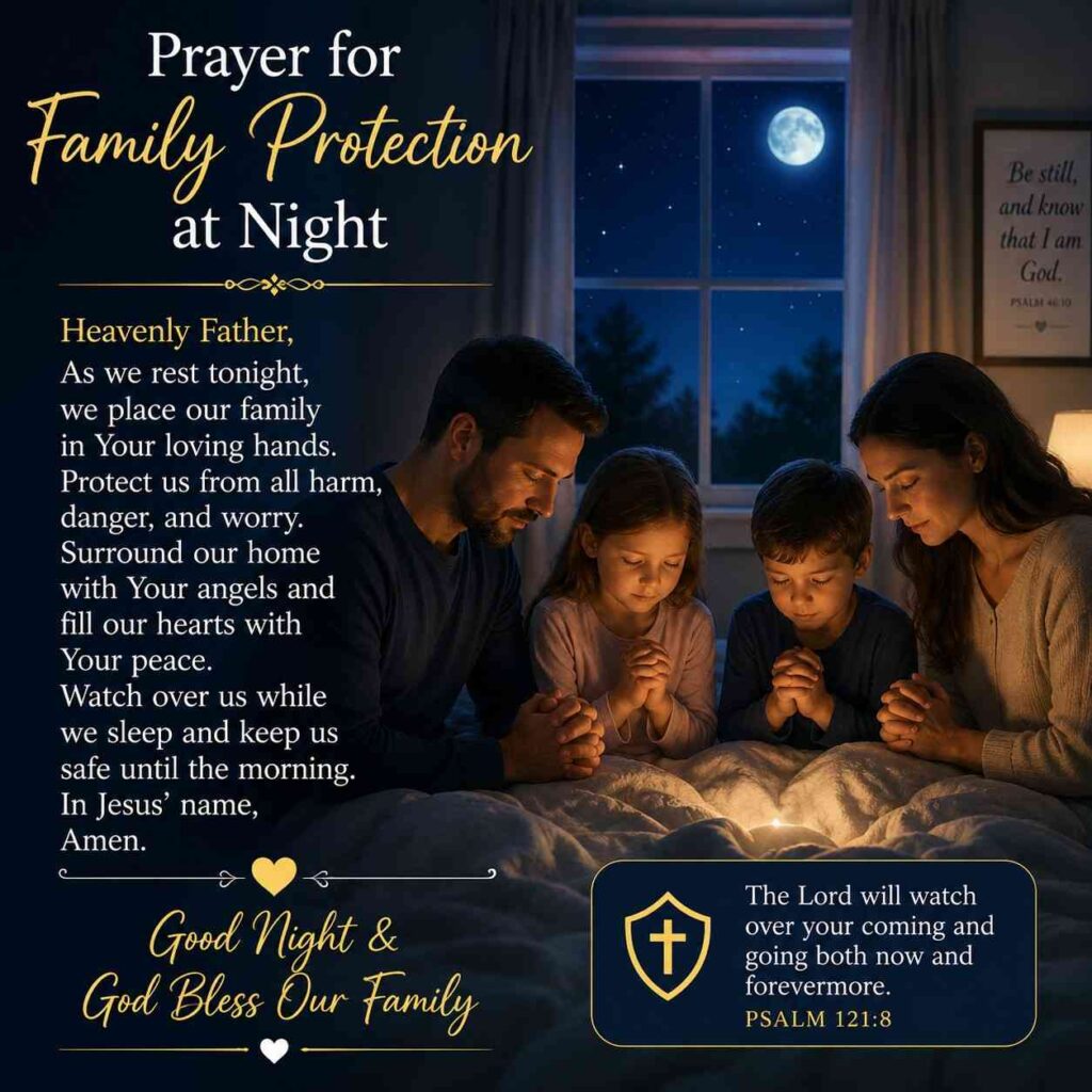 Powerful Night Prayer for Family