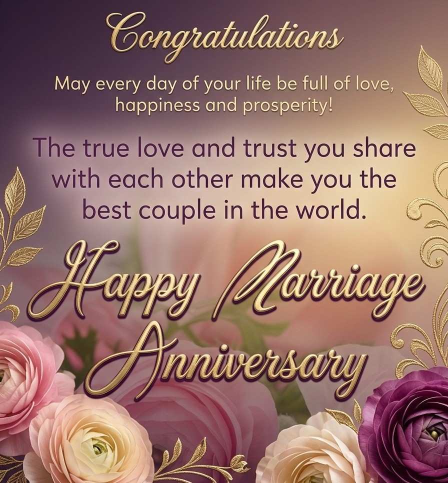 Wedding Anniversary Blessings