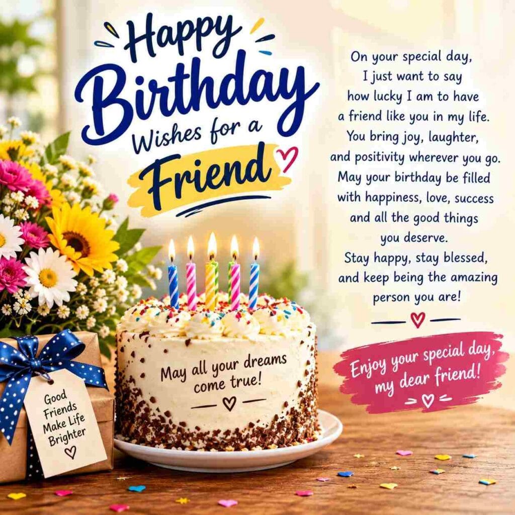 Happy Birthday Wishes for Friend