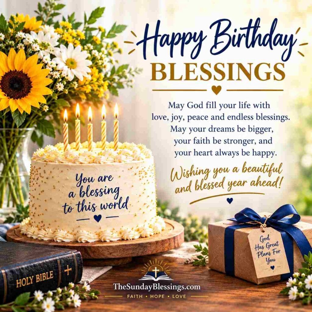 Sweet Happy Birthday Blessings and Prayers