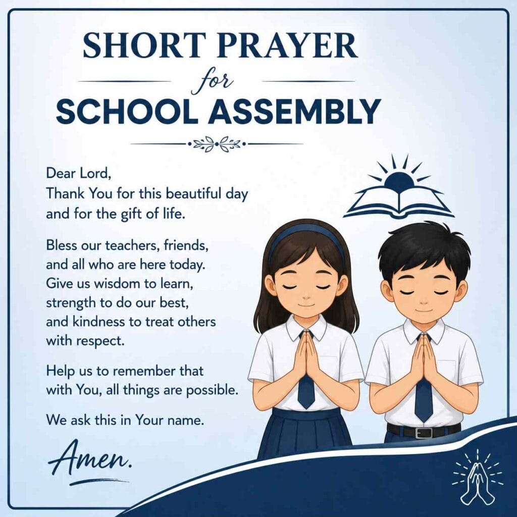 School Prayers for Assembly